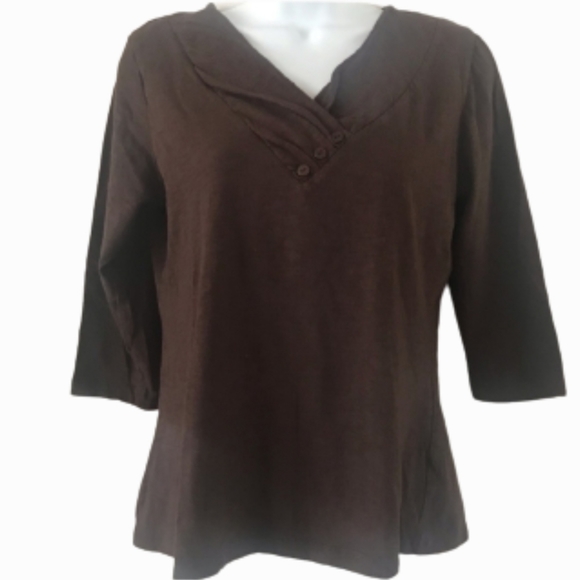 2 a Tee Shirt Cotton 3/4 sleeve - Picture 2 of 12